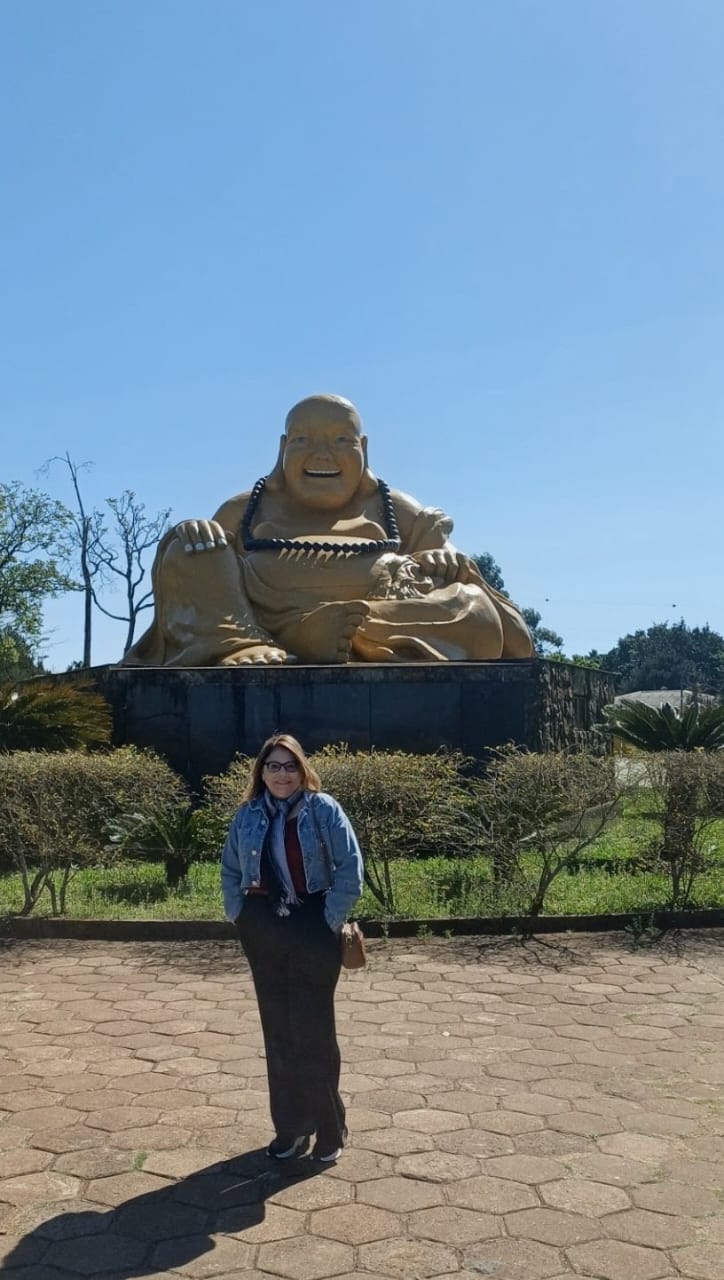 Cliente Wanderlust no Templo Budista de Foz do Iguaçu